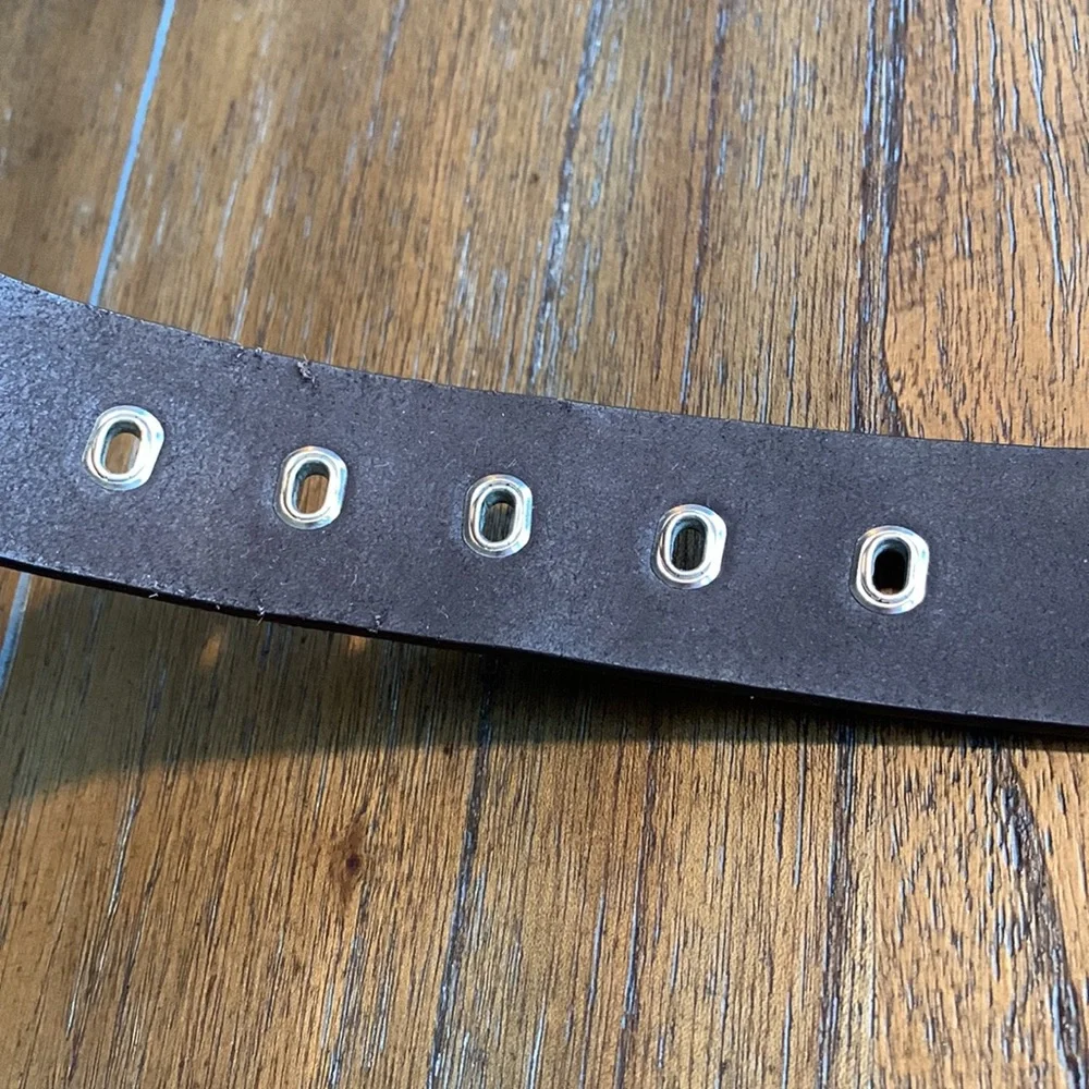 Calvin Klein Jeans Genuine Leather Wide Belt - Picture 10 of 10